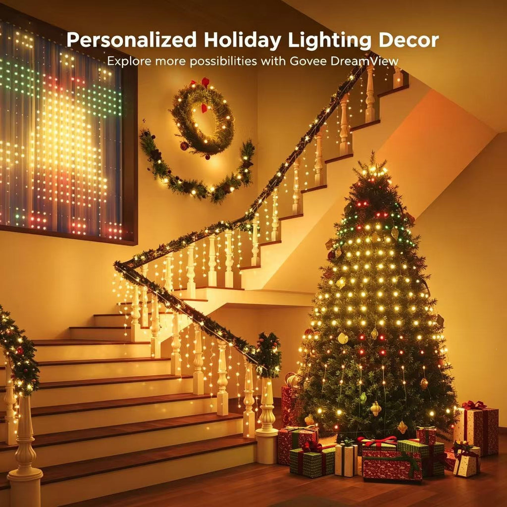 Christmas tree-shaped lights