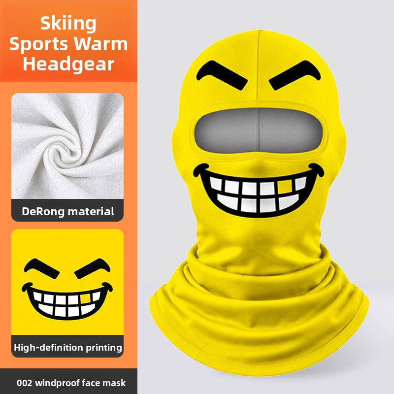 3D Digital Printed Milk Silk Balaclava Ski Motorcycle Face Mask teemdrop