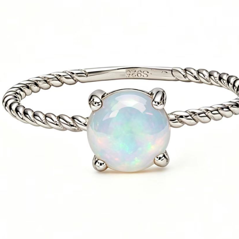 Twisted rope braided ring