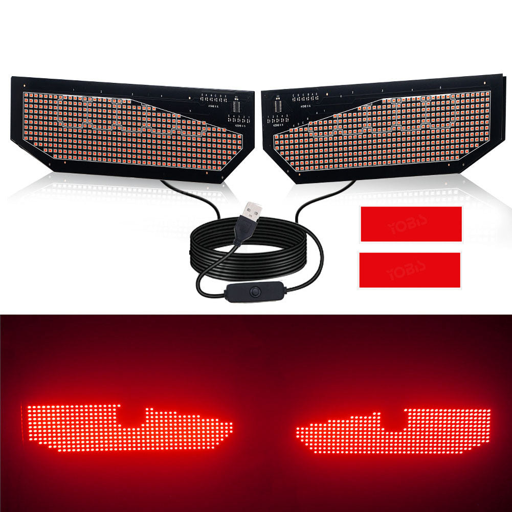 Car Devil Eye LED Sticker Dynamic Expression Light