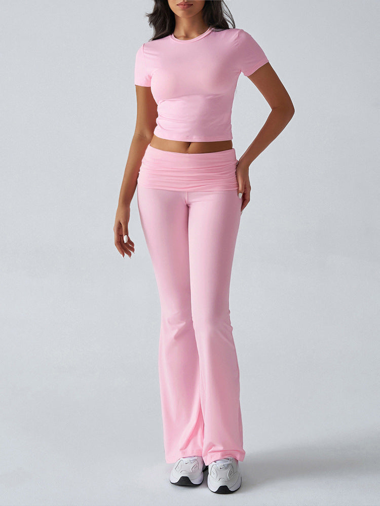 Slim-Fit Short-Sleeve Trousers