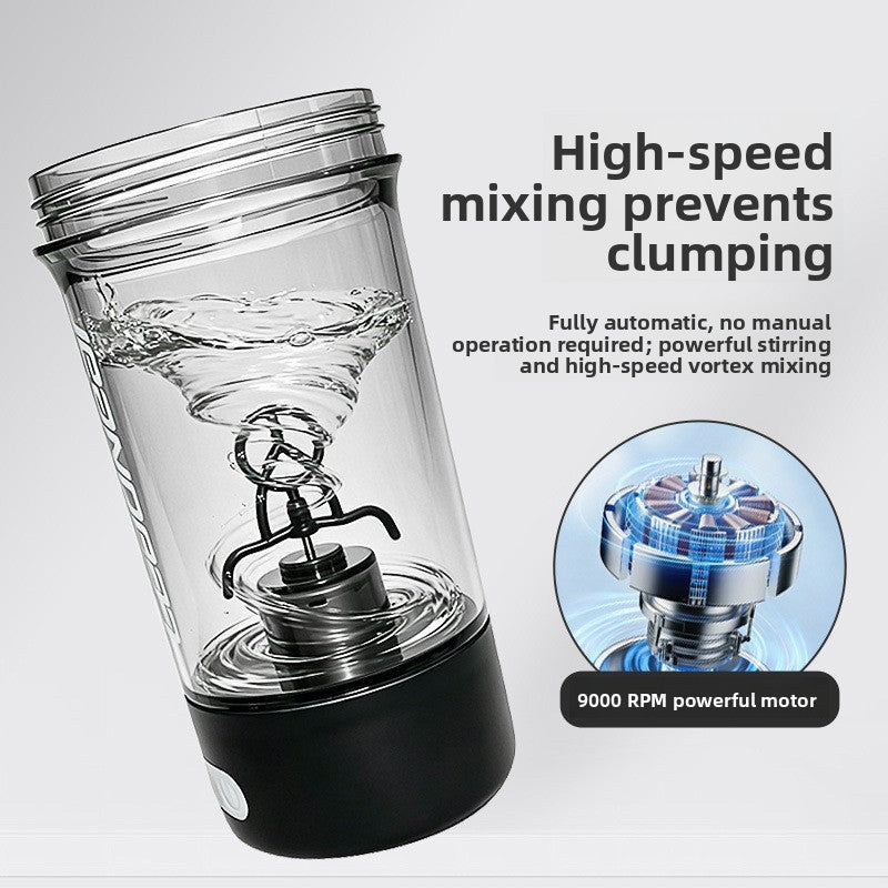 Rechargeable Electric Automatic 600ml Protein Mixing Shaker Cup Leak-Proof Portable Blender Bottle
