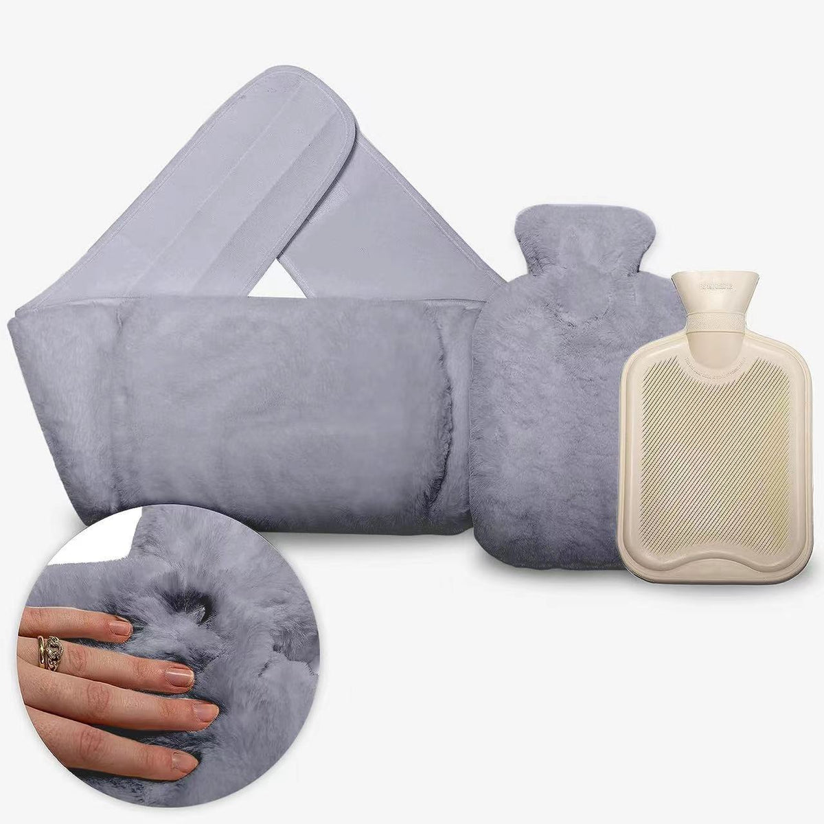 Water-filled hot water bag