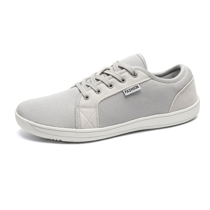 Men's Wide Barefoot Shoes Breathable Mesh Low-Top Non-Slip Outdoor Casual Sneakers teemdrop