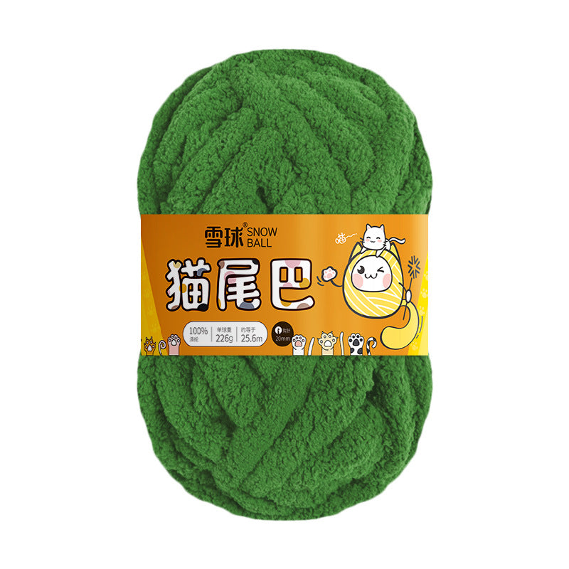 Thick Woolen Ribbon Yarn for Hand Knitting
