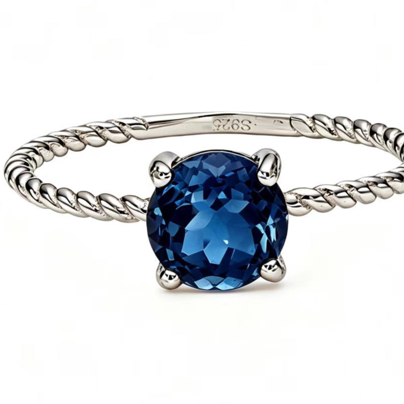 Twisted rope braided ring
