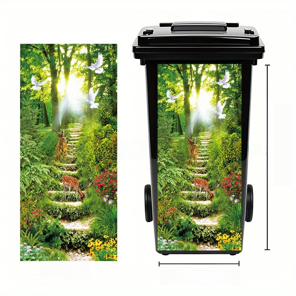 Self-Adhesive Waterproof Vinyl Trash Can Sticker teemdrop