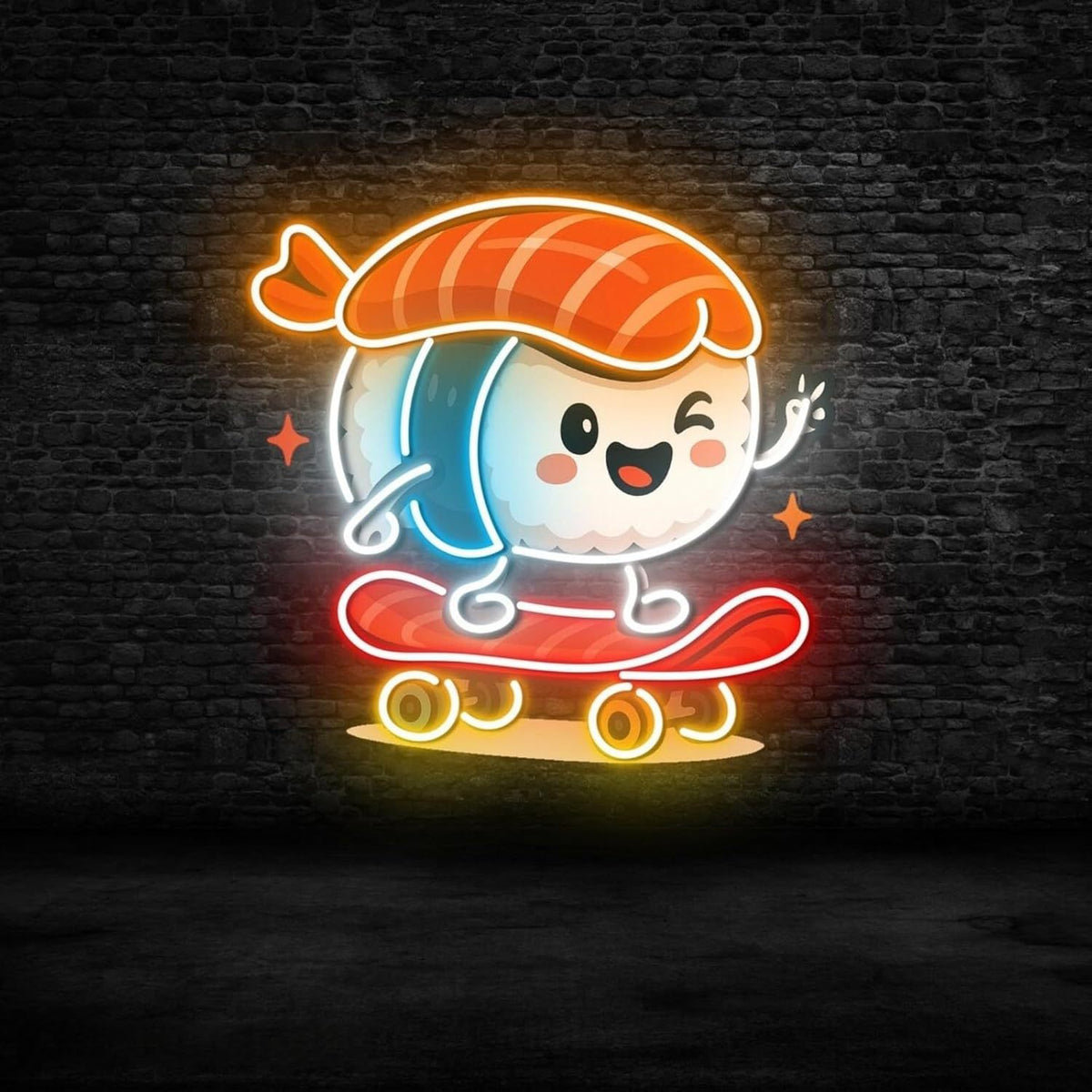 Sushi LED Neon Sign Dimmable Wall Decor Light for Kitchen Home Art Decoration