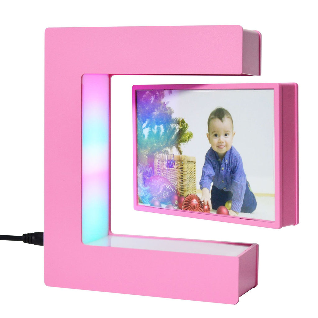 Magnetic Levitating LED Photo Frame Creative Floating Display Home Decor Gift teemdrop