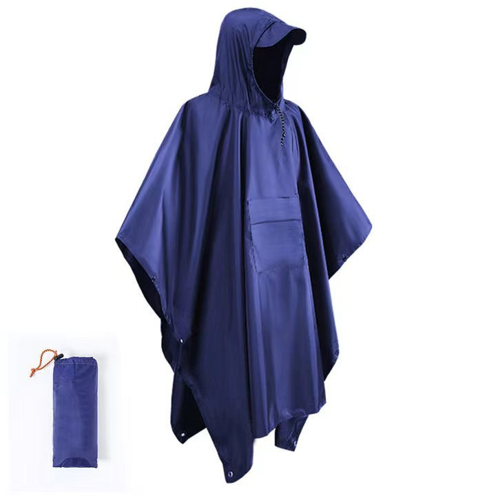 Fashionable cape raincoat for outdoor use teemdrop