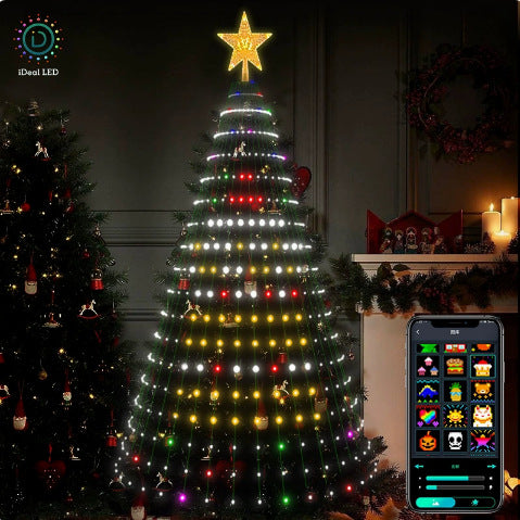 Christmas Tree Lights RGB Color teemdrop