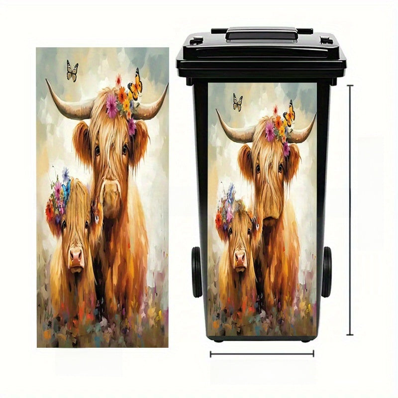 Self-Adhesive Waterproof Vinyl Trash Can Sticker teemdrop