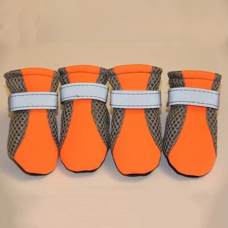 Reflective Mesh Dog Shoes with Anti-Slip Sole