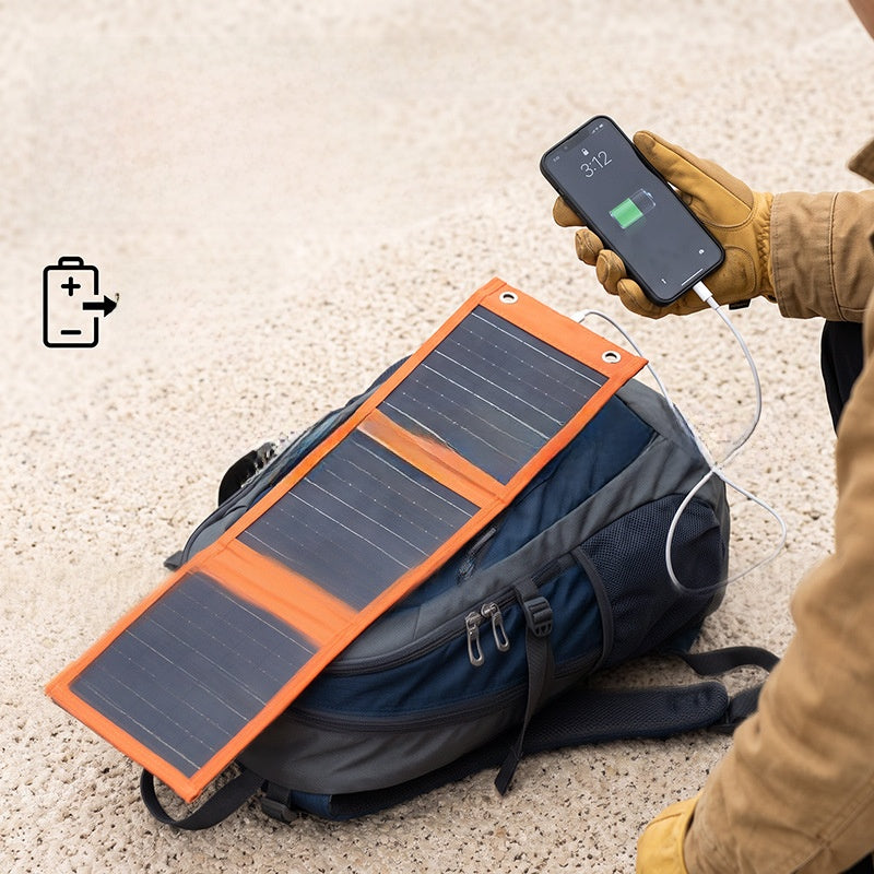 15W Foldable Solar Panel Portable Outdoor Photovoltaic Charger teemdrop