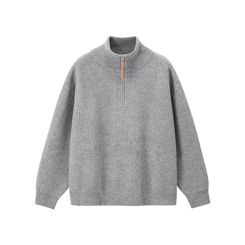 Half-zip turtleneck sweater teemdrop