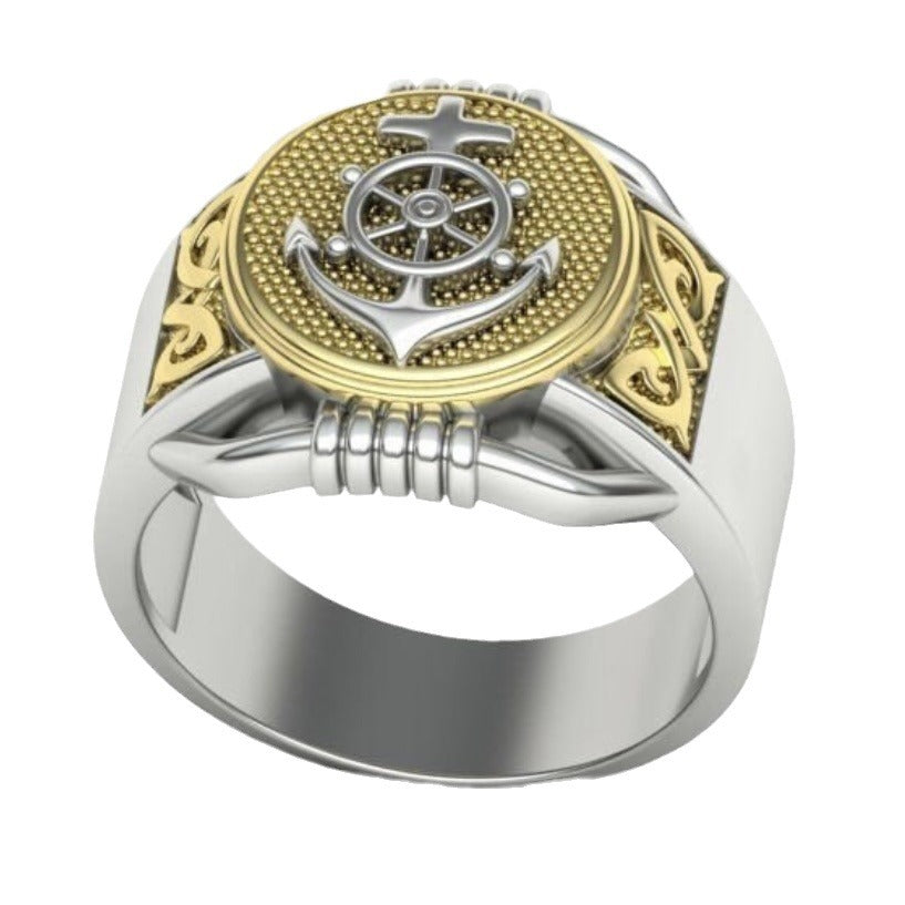 Anchor Shape Alloy Ring
