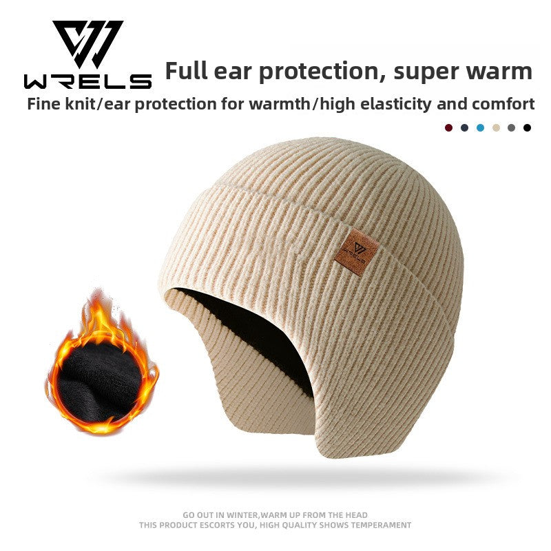 Womens Mens Fleece Lined Windproof Knitted Hat teemdrop