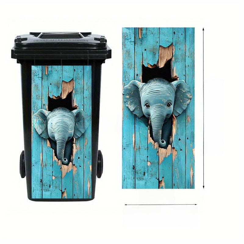 Self-Adhesive Waterproof Vinyl Trash Can Sticker teemdrop