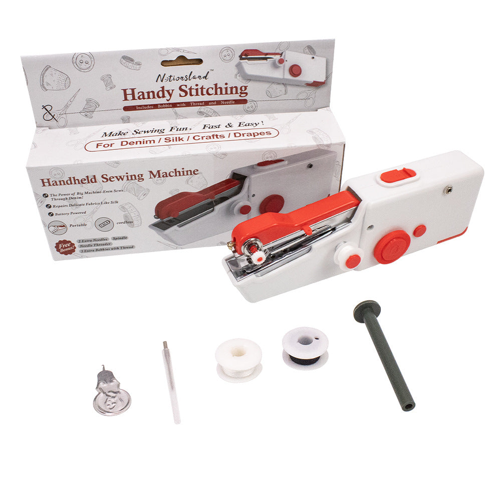 D&D Handheld Electric Household Sewing Machine USB Plug-In Sewing Machine Small Portable Mini Sewing Machine teemdrop