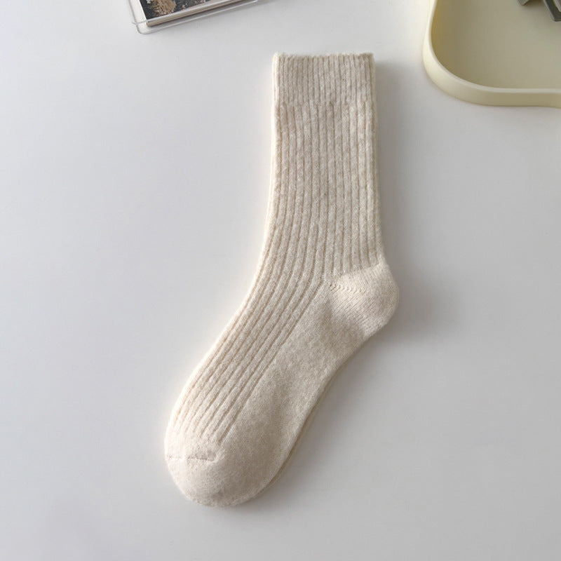 Vintage Wool Blend Mid Tube Socks