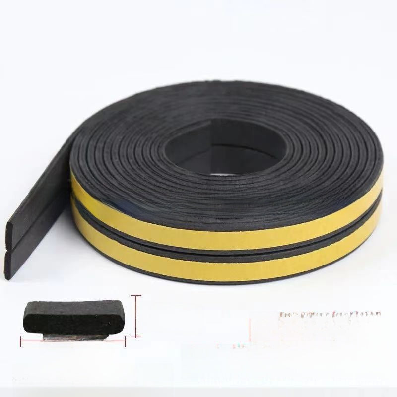 EPDM Foam Rubber Self-Adhesive Sealing Strip for Doors and Windows 6m Roll teemdrop