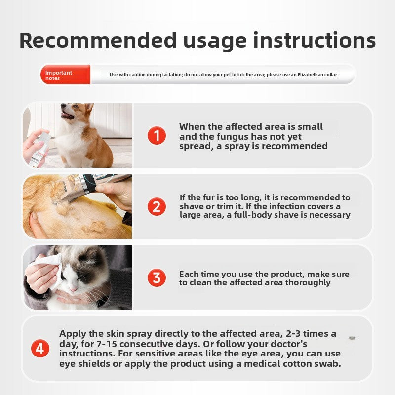 Pet skin itch-relief spray