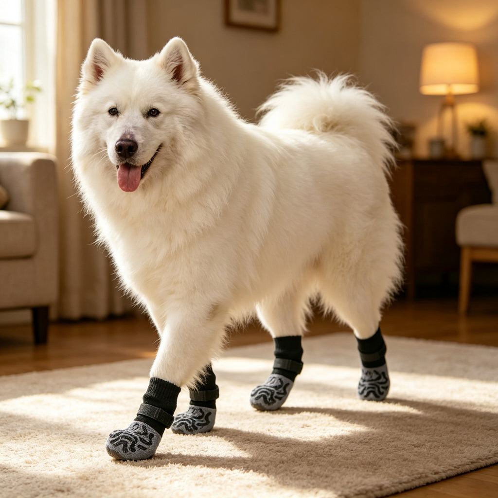 Non-Slip Dog Paw Protectors with Velcro Straps