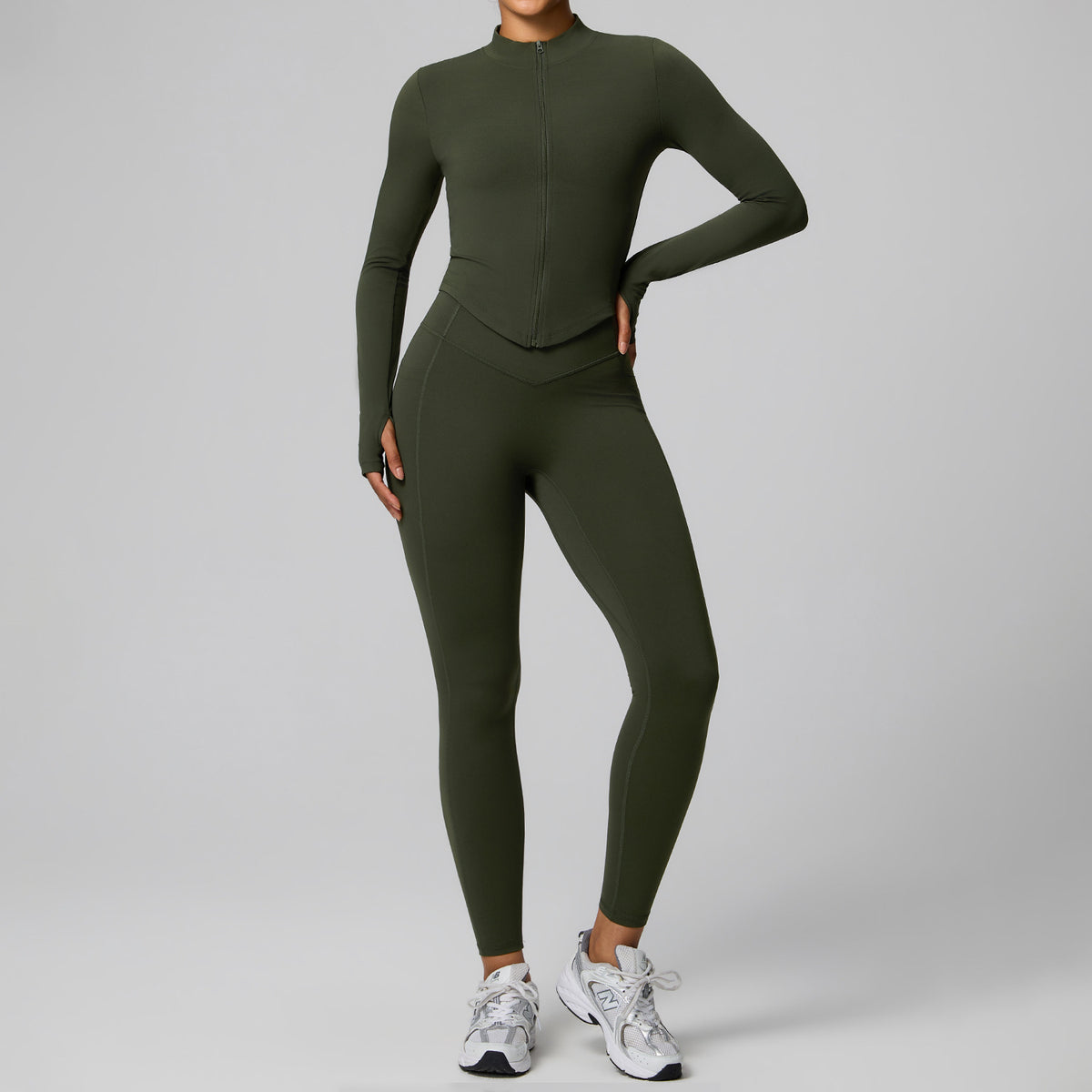 Women Two Piece Yoga Outfit High Waist Tight Sportswear Set teemdrop