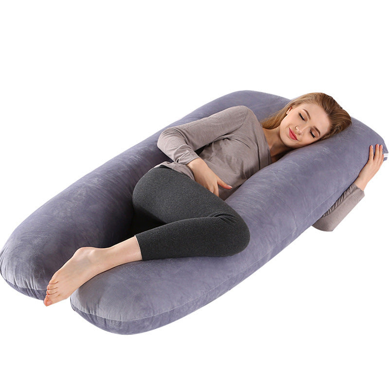 U-Shaped Maternity Body Pillow for Side Sleeping Support