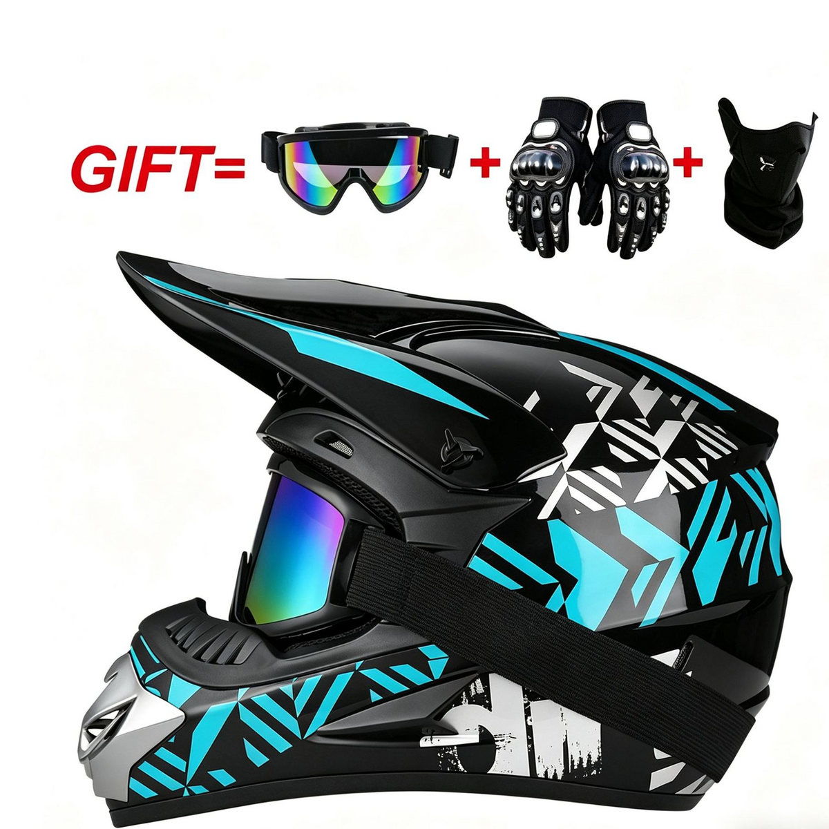 Lightweight ABS Motorcycle Off-Road Helmet Breathable Motocross Helmet teemdrop