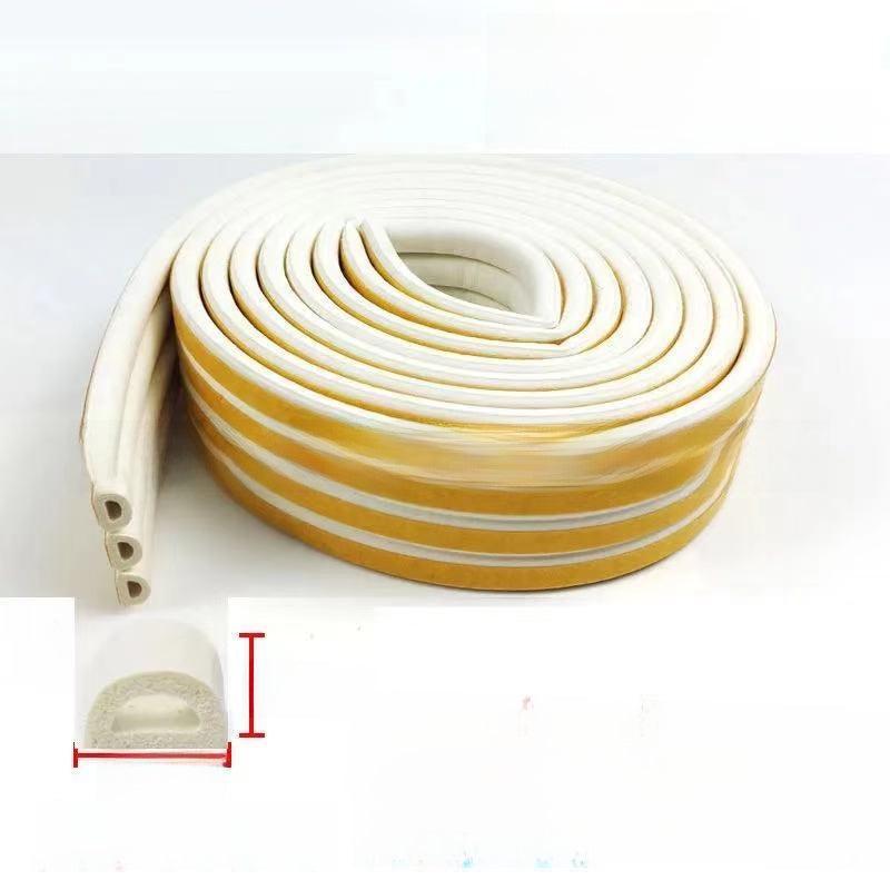 EPDM Foam Rubber Self-Adhesive Sealing Strip for Doors and Windows 6m Roll teemdrop