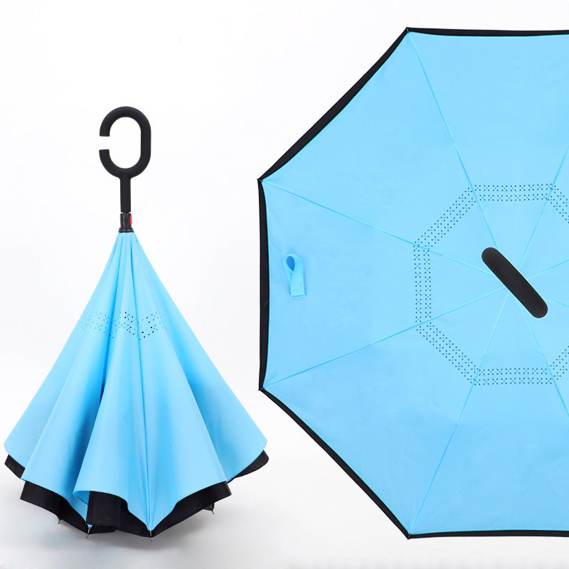Reverse double-layer umbrella