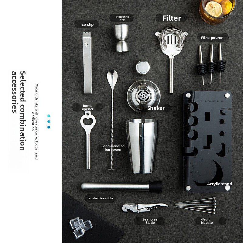 Bar cocktail shaker tools