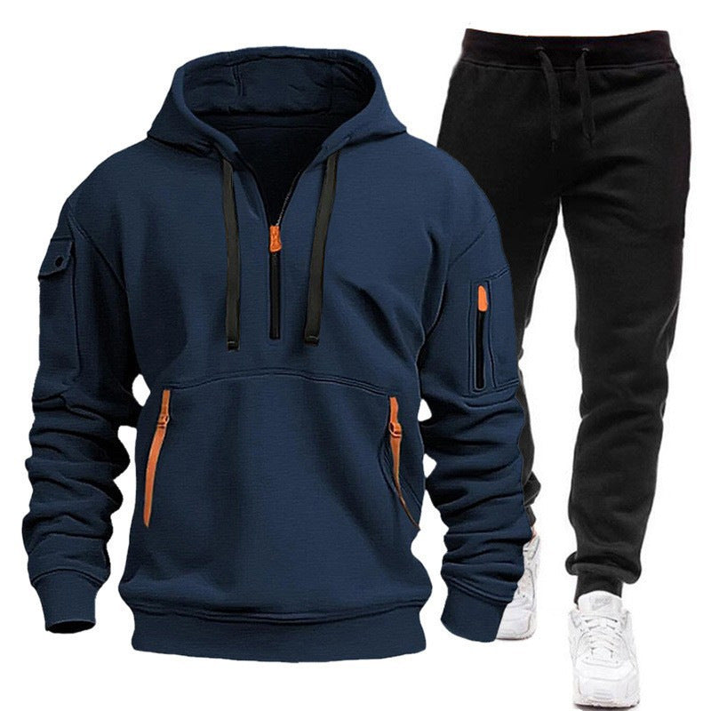 Men's hoodie with a hood teemdrop