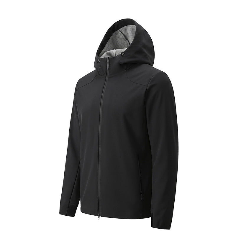 Unisex Hooded Windproof Softshell Jacket teemdrop
