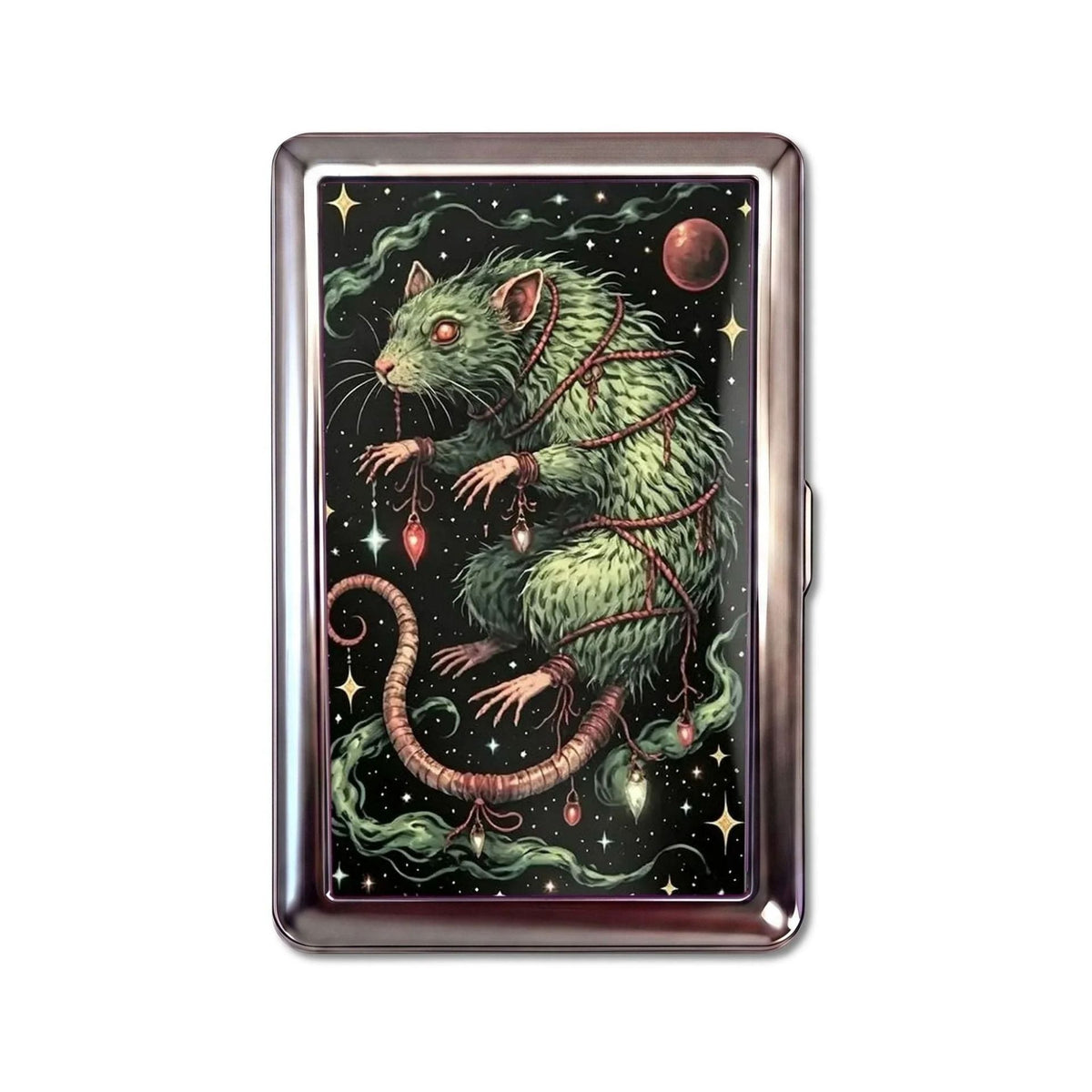 Vintage Style Zinc Alloy Multi-Functional Card and Cash Holder Box teemdrop