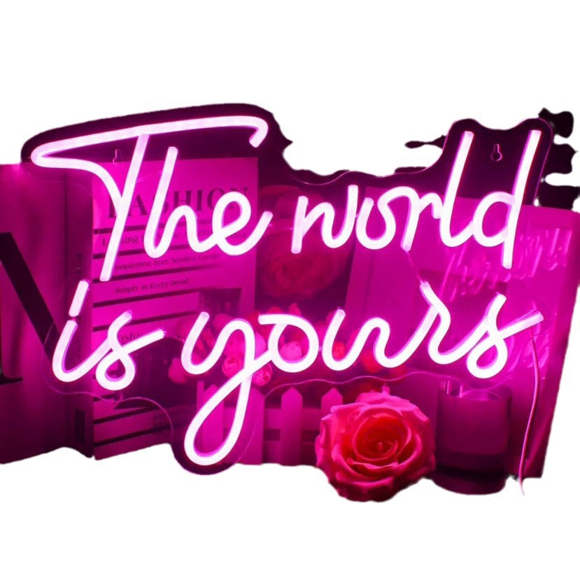 Custom LED Neon Sign Acrylic Decorative Light for Room Wedding Party teemdrop