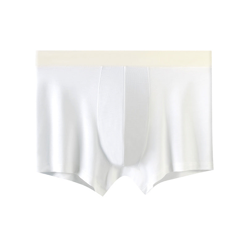 Men's Modal Silk Lining Breathable Seamless Boxer Briefs