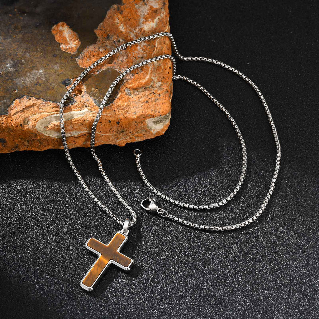 Men's necklace cross