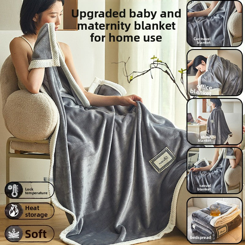 Coral Fleece Blanket Soft Anti-Static All Season Use