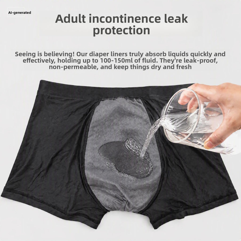 Incontinence Boxer Briefs for Men