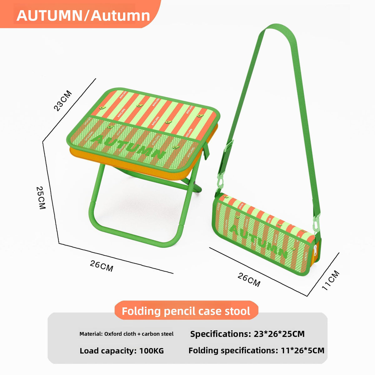 Portable Pencil Case Foldable Stool teemdrop