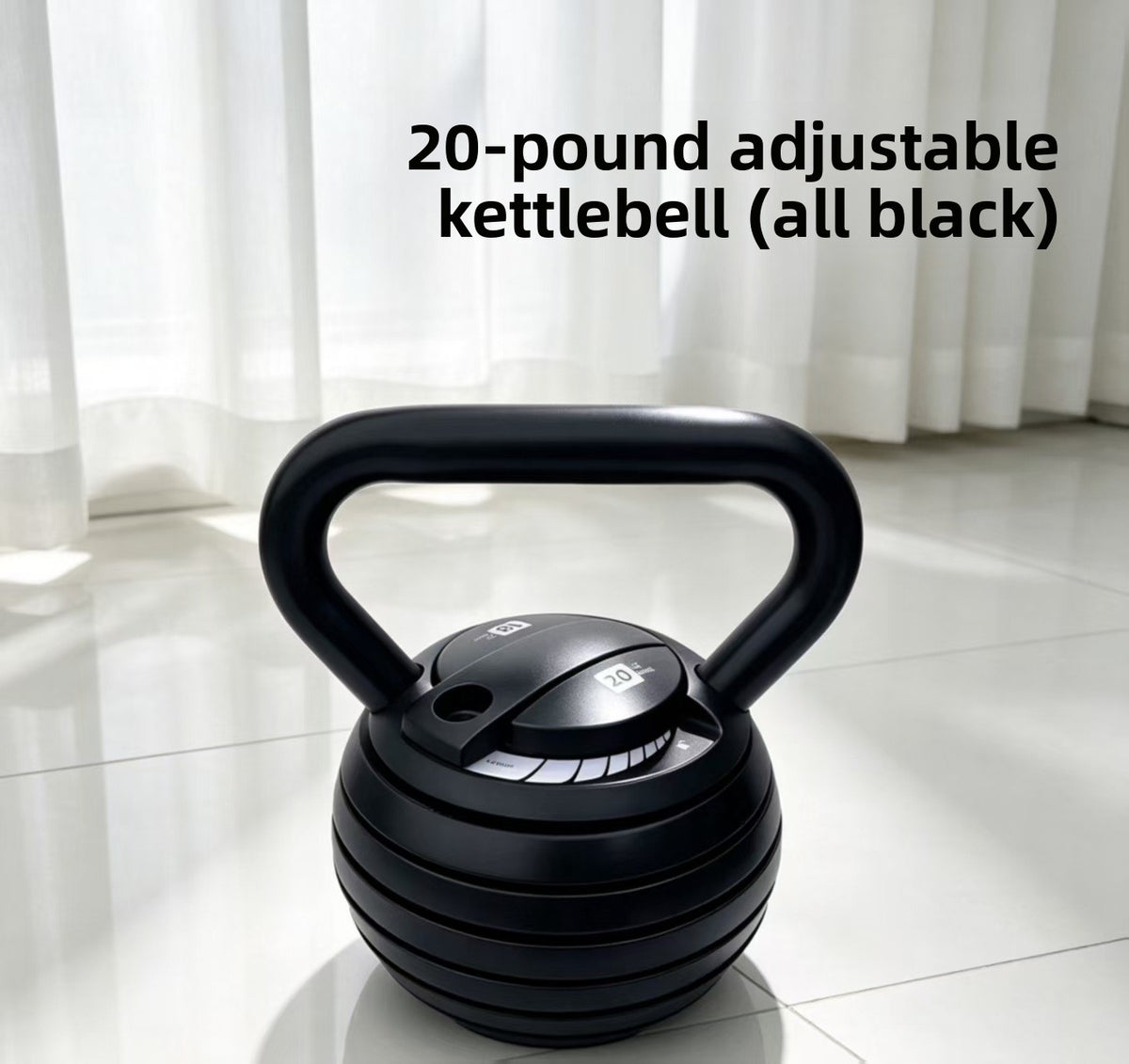 Solid hand-held kettlebell
