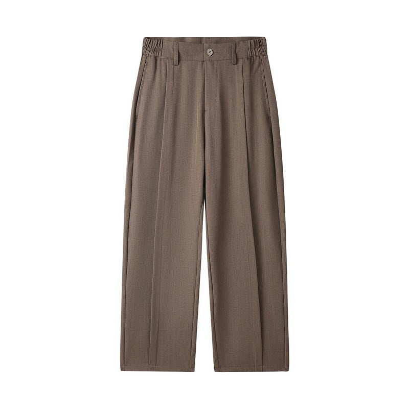 Men's Design Sense Loose Sports Trousers Straight Leg Wide Leg Pants teemdrop