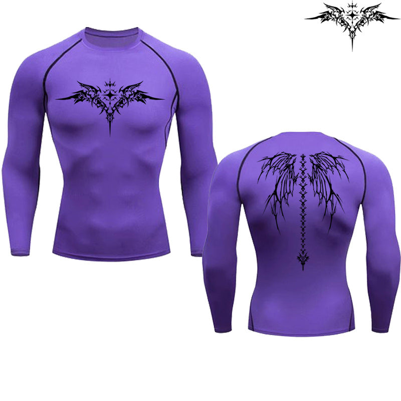 Men's Quick-Dry Compression T-Shirt UV Protection Short Sleeve Athletic Gym Fitness Top teemdrop