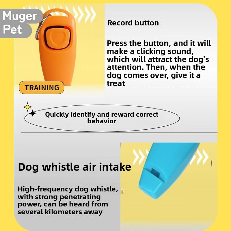 Pet Training Clicker with Wristband and Keychain teemdrop