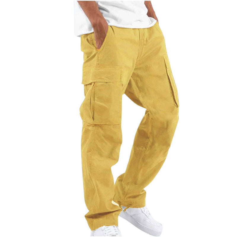 Mens Cargo Pants with Drawstring Waist