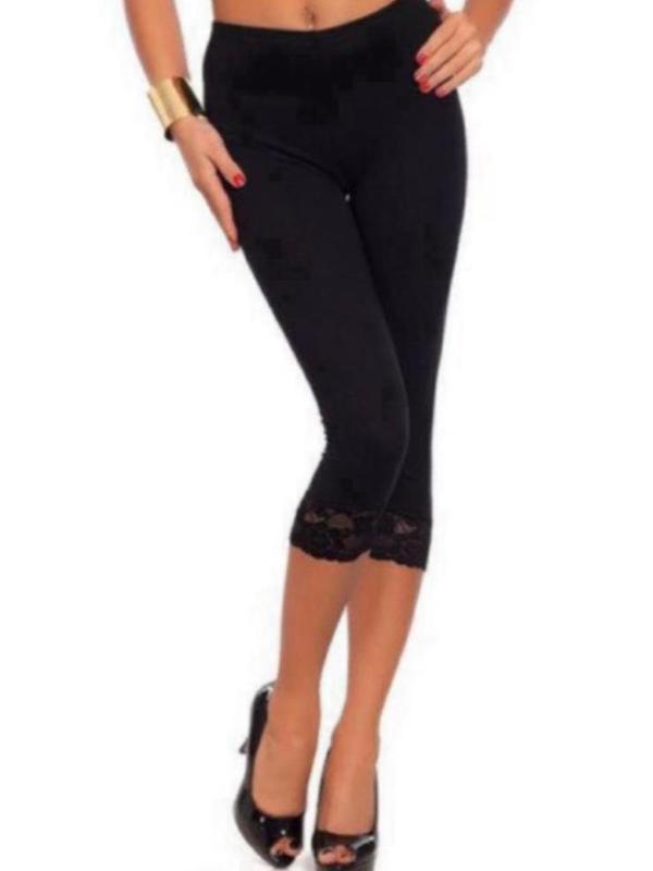 Women Breathable High Elasticity Cropped Leggings teemdrop
