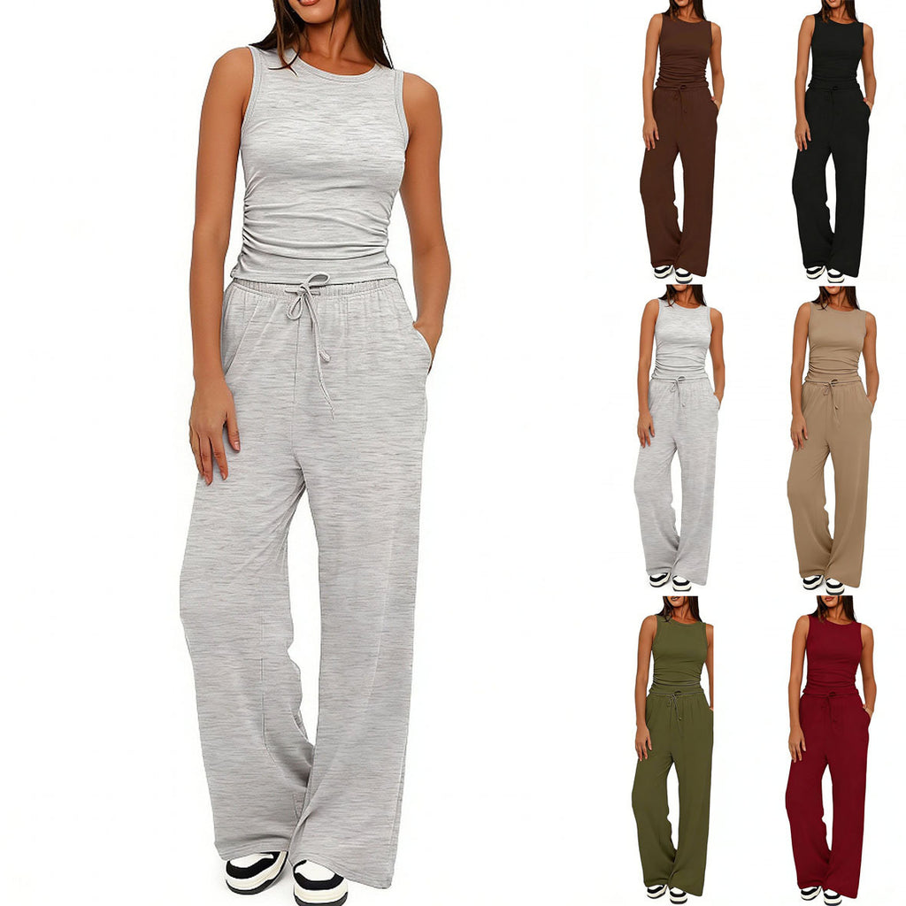 casual wide-leg pants teemdrop