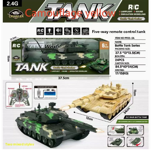 Rechargeable Remote Control Toy Tank with Launch Function